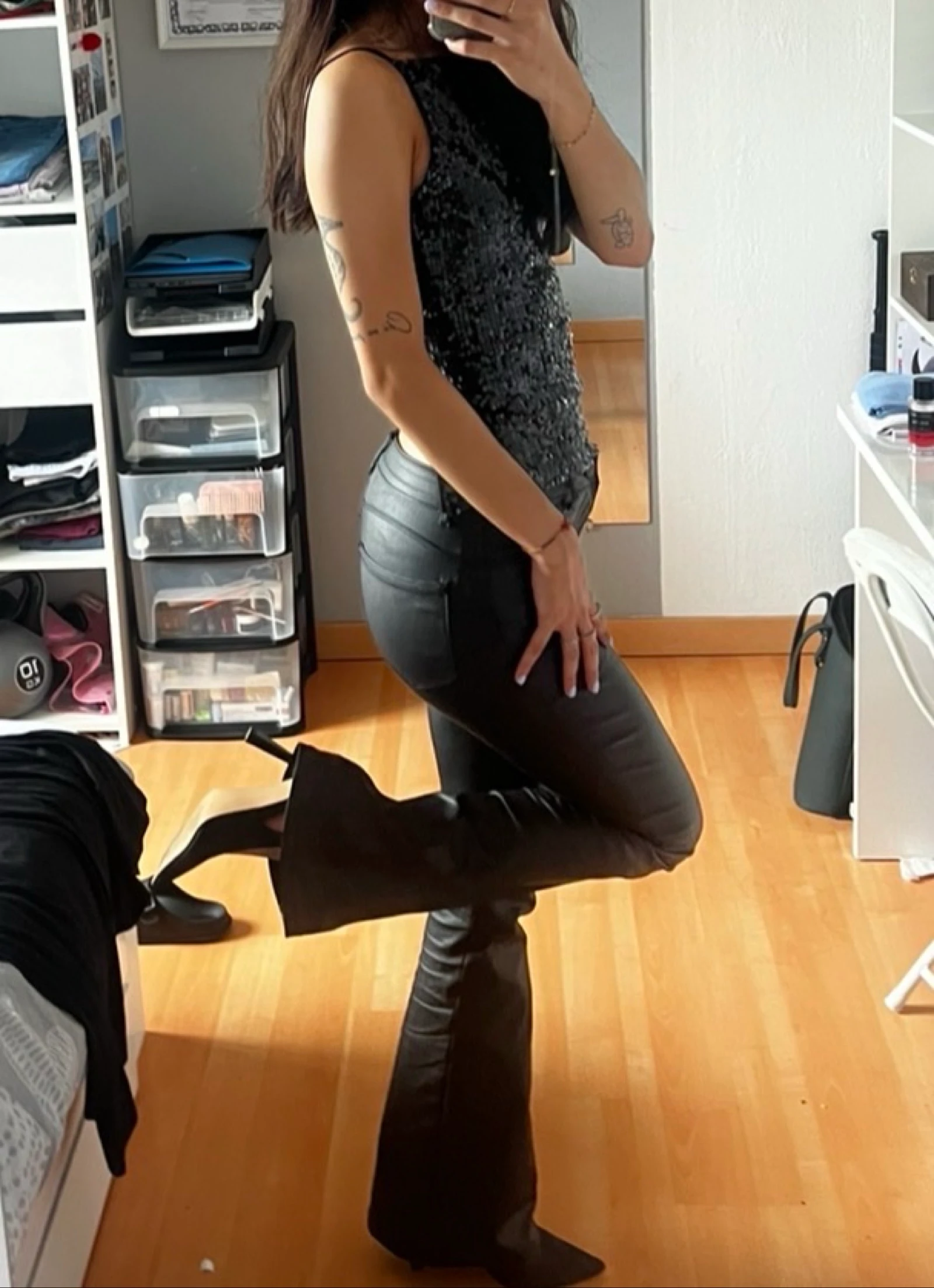 Pantalon similicuir 